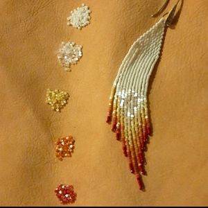 Rising Phoenix Fringe Earrings